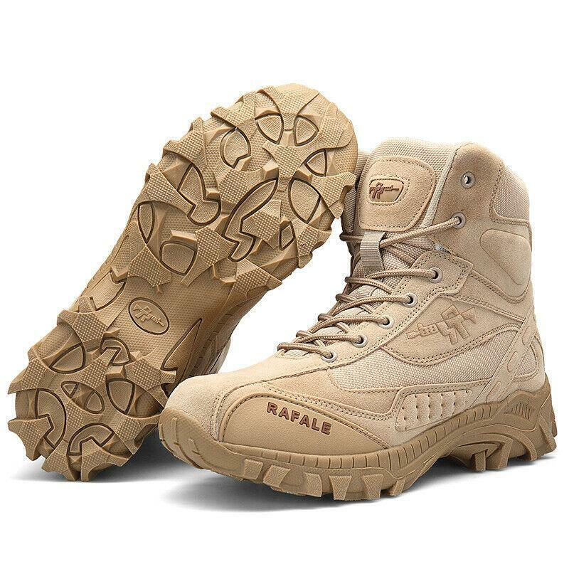 (BLACK FRIDAY SPECIAL-70%OFF)Men's Winter Anti-Puncture Wide Toe Combat Boots Waterproof Non-Slip Orthopedic Support Work Boots