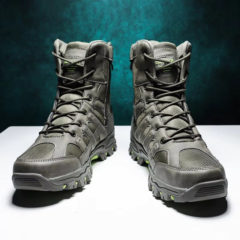 (imited Time Discount 49% off) Men's Lightweight Breathable Durable Anti-slip Hiking Boots Combat Army Boots Work Boots