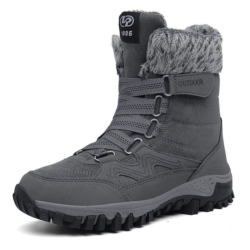 (Limited Time 49% Discount Event) Men's Orthopedic Arch Support Wide Toe Snow Boots Non-slip Waterproof Cold Warm Hiking Boots
