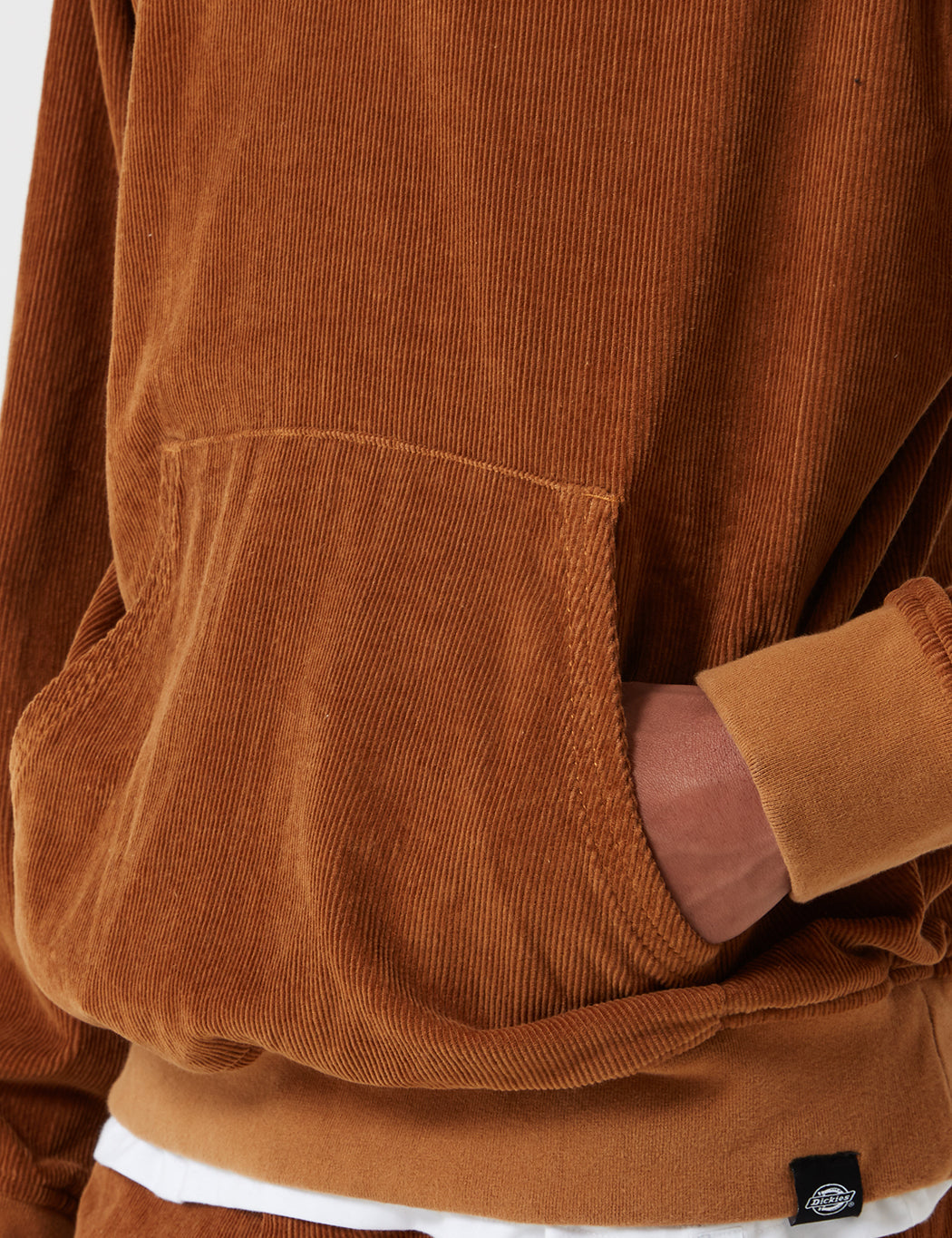 Amonate Hooded Sweatshirt (Cord) - Brown Duck