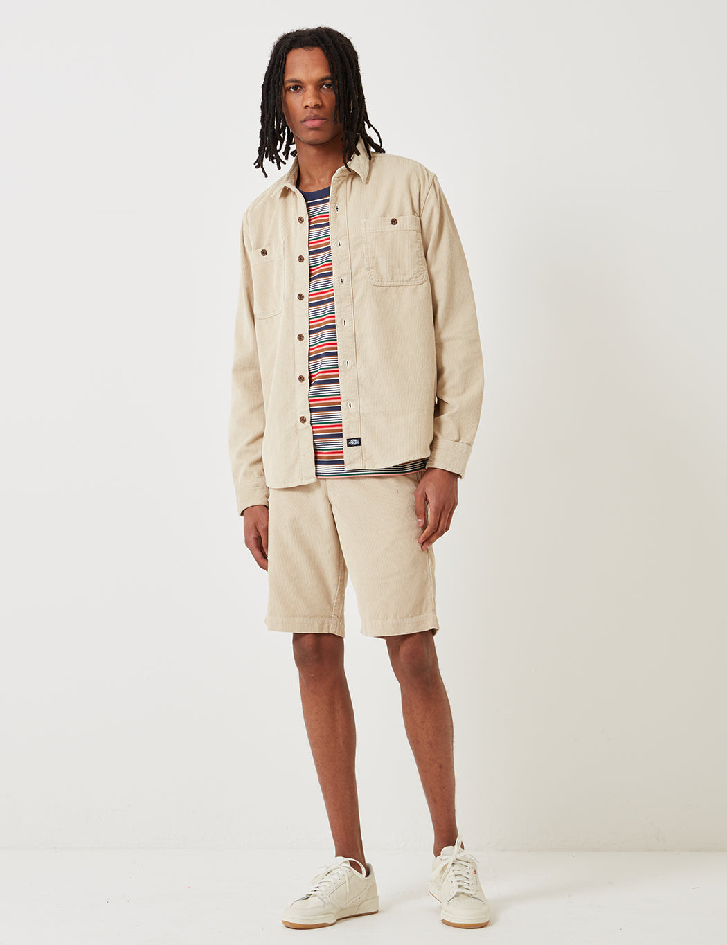 Bayville Cord Shirt - Oyster Grey