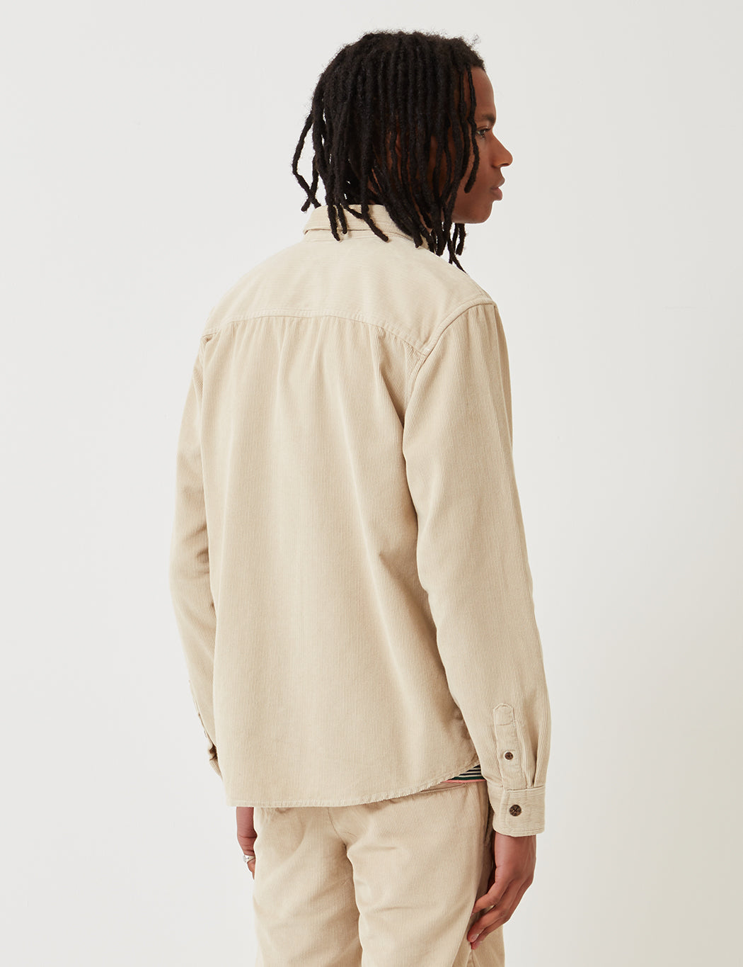 Bayville Cord Shirt - Oyster Grey