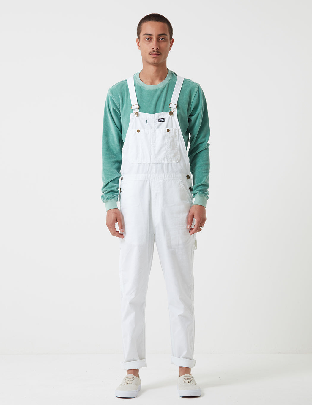 Purdon Bib Overalls - White