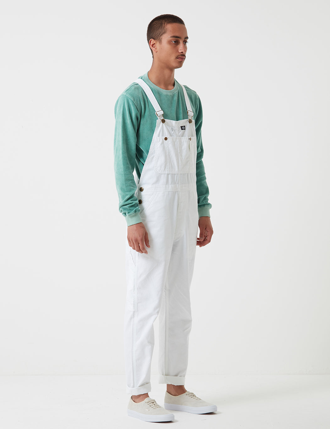 Purdon Bib Overalls - White