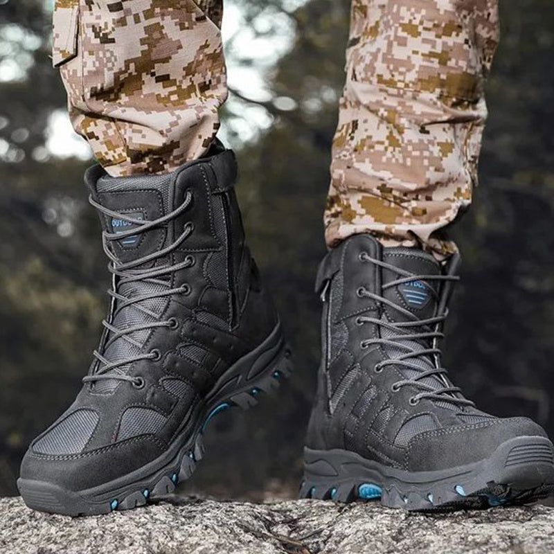 (imited Time Discount 49% off) Men's Lightweight Breathable Durable Anti-slip Hiking Boots Combat Army Boots Work Boots