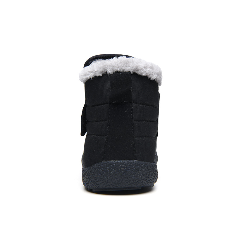 (Limited Time 49% Discount Event) Men's Winter Warm Waterproof Non-slip Velcro Cotton Shoes Wide Toe Orthopedic Arch Support Slip-on Cotton Shoes