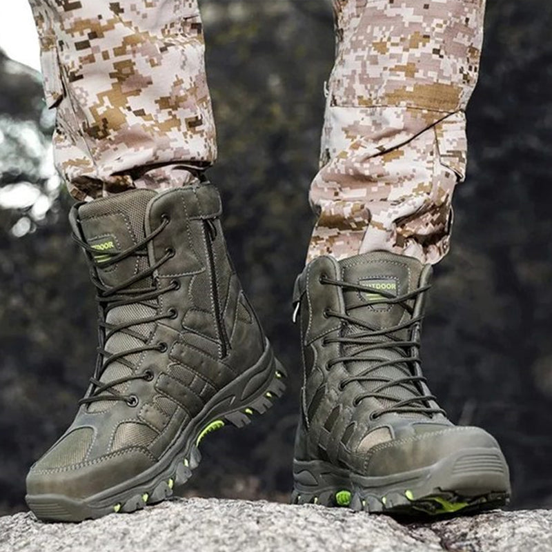 Men's Lightweight Breathable Durable Anti-slip Hiking Boots Combat Army Boots Work Boots