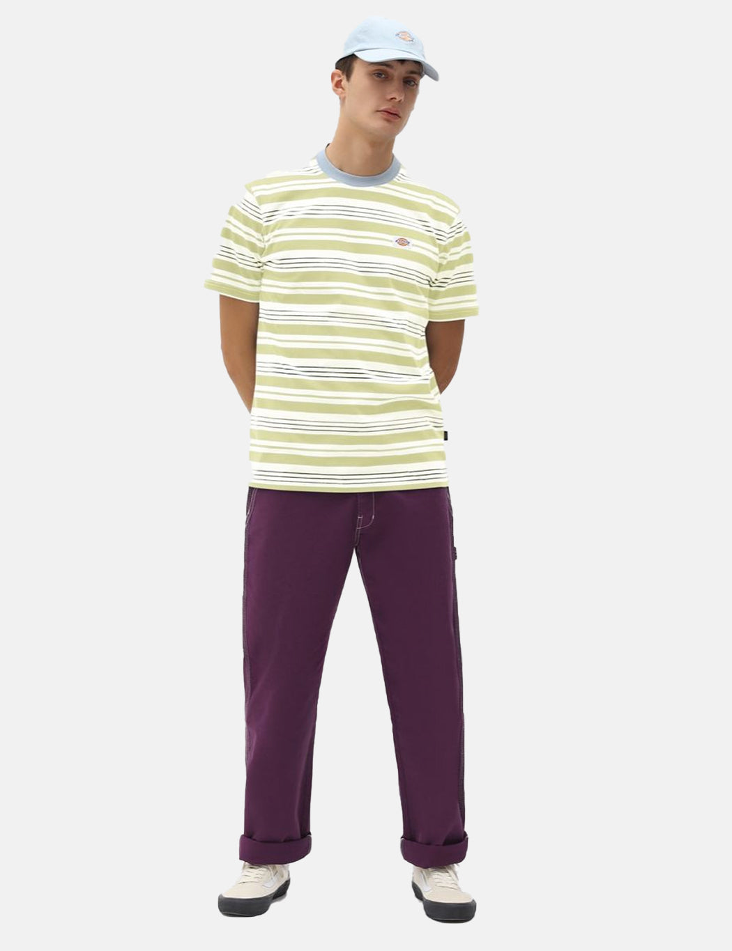 Wheaton T-Shirt (Striped) - Mellow Green