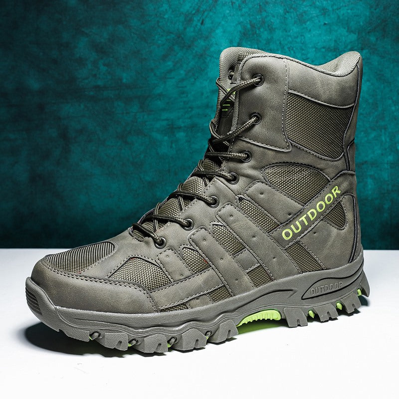 (imited Time Discount 49% off) Men's Lightweight Breathable Durable Anti-slip Hiking Boots Combat Army Boots Work Boots