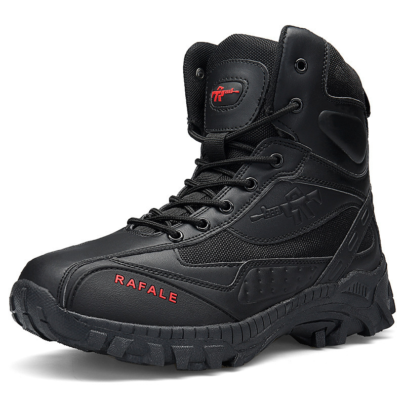 (BLACK FRIDAY SPECIAL-70%OFF)Men's Winter Anti-Puncture Wide Toe Combat Boots Waterproof Non-Slip Orthopedic Support Work Boots