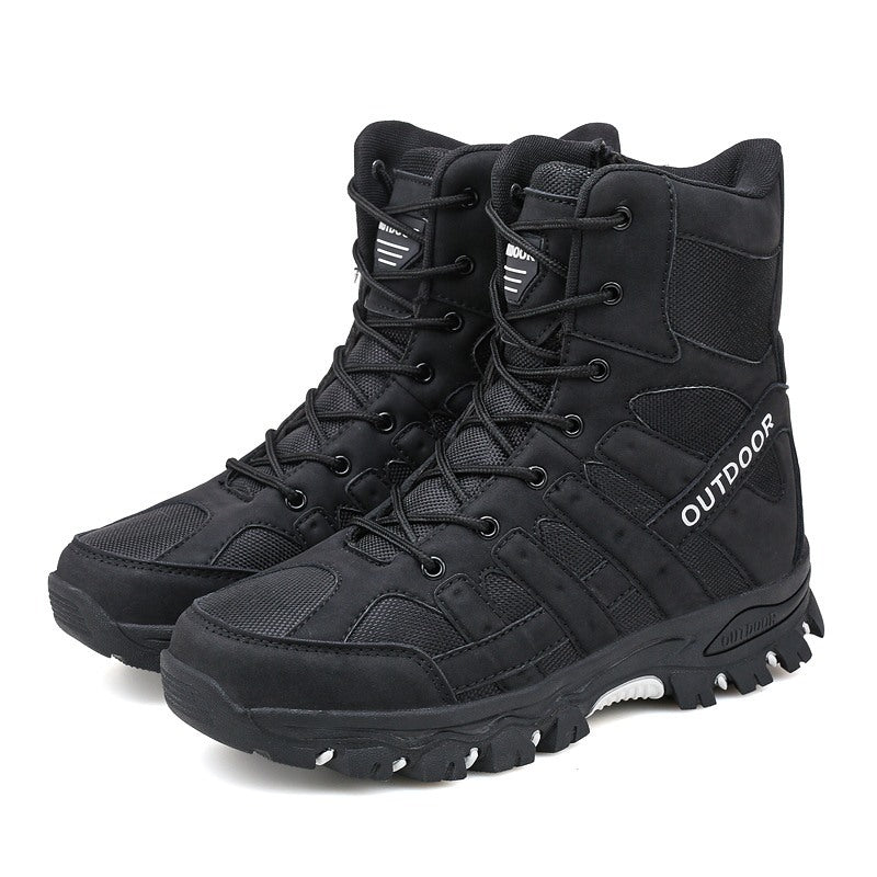 (imited Time Discount 49% off) Men's Lightweight Breathable Durable Anti-slip Hiking Boots Combat Army Boots Work Boots