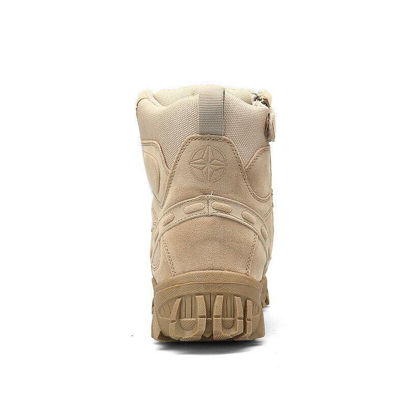 (BLACK FRIDAY SPECIAL-70%OFF)Men's Winter Anti-Puncture Wide Toe Combat Boots Waterproof Non-Slip Orthopedic Support Work Boots