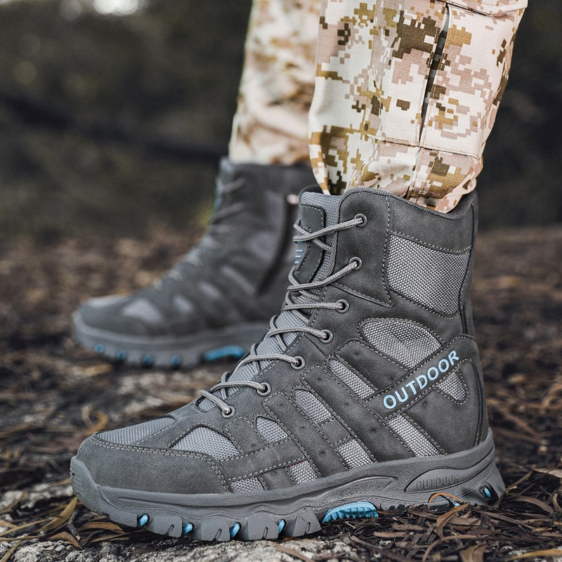 (imited Time Discount 49% off) Men's Lightweight Breathable Durable Anti-slip Hiking Boots Combat Army Boots Work Boots