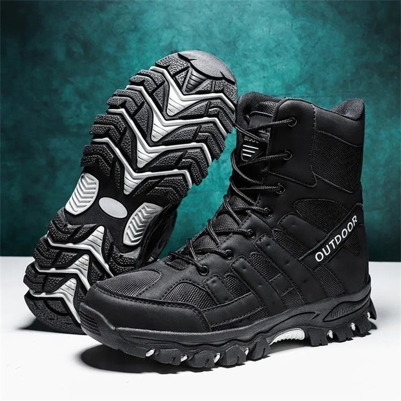 (imited Time Discount 49% off) Men's Lightweight Breathable Durable Anti-slip Hiking Boots Combat Army Boots Work Boots