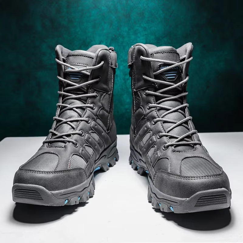 (imited Time Discount 49% off) Men's Lightweight Breathable Durable Anti-slip Hiking Boots Combat Army Boots Work Boots