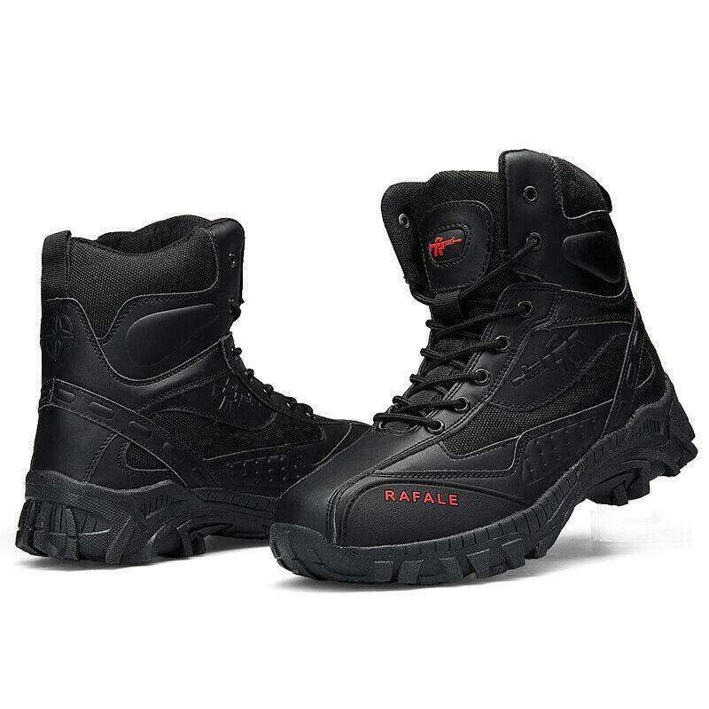 (BLACK FRIDAY SPECIAL-70%OFF)Men's Winter Anti-Puncture Wide Toe Combat Boots Waterproof Non-Slip Orthopedic Support Work Boots