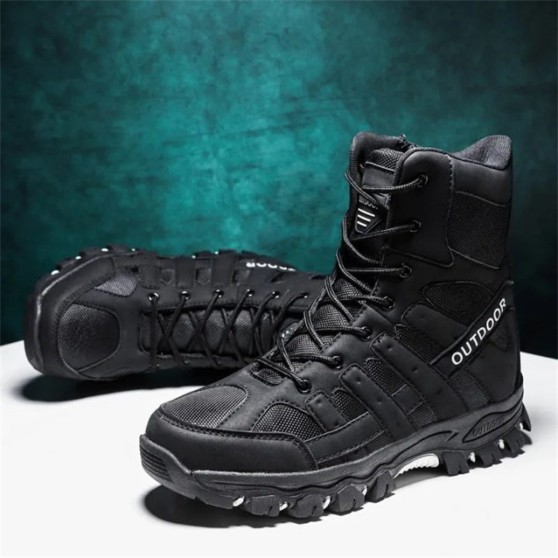 (imited Time Discount 49% off) Men's Lightweight Breathable Durable Anti-slip Hiking Boots Combat Army Boots Work Boots