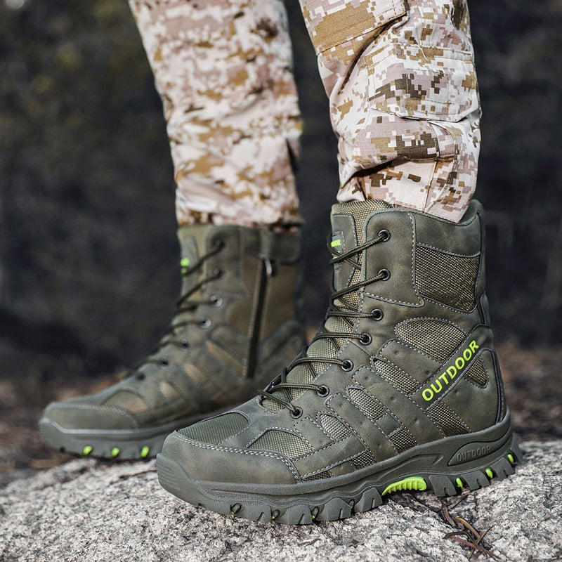 (imited Time Discount 49% off) Men's Lightweight Breathable Durable Anti-slip Hiking Boots Combat Army Boots Work Boots