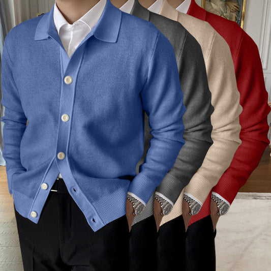 Hot Sale 50% OFFMen's Lapel Knitted Cardigan