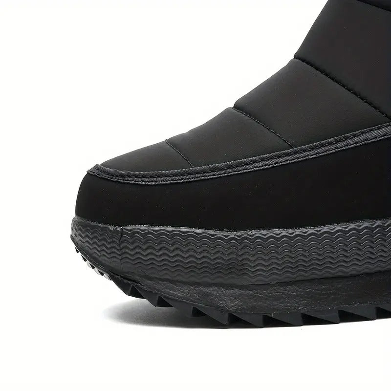 (Limited Time Sale 70%off)Men's Thick Warm Orthopedic Support Wide Toe Snow Boots Non-slip Waterproof Anti-skid Fur Lined Winter Boots