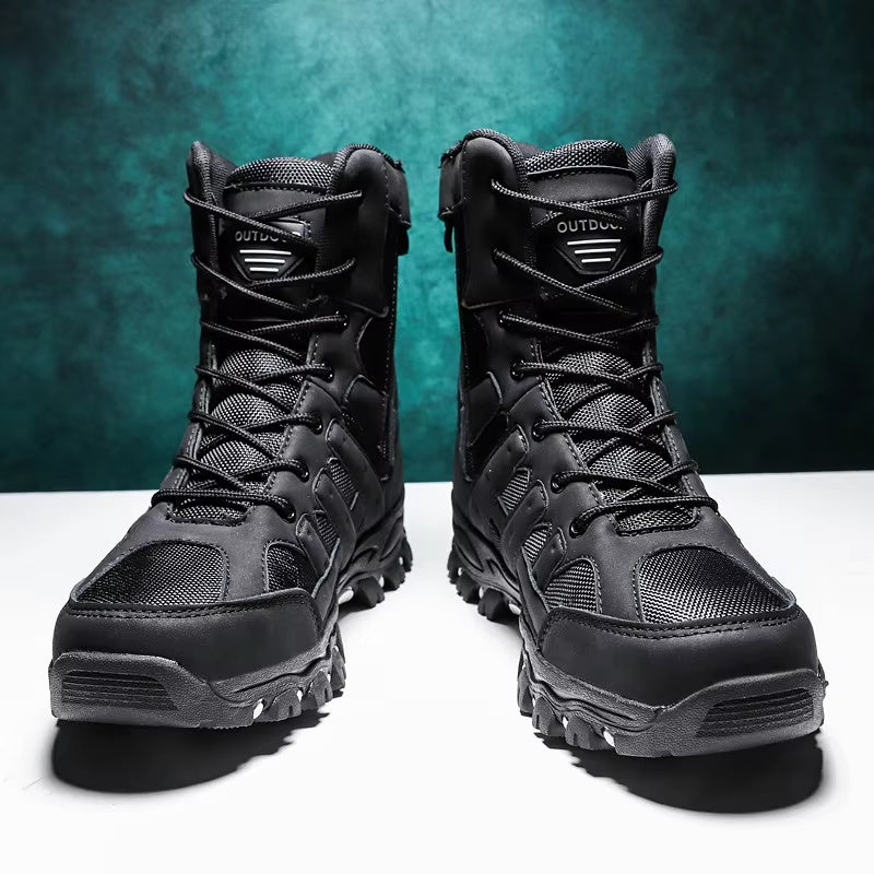 (imited Time Discount 49% off) Men's Lightweight Breathable Durable Anti-slip Hiking Boots Combat Army Boots Work Boots