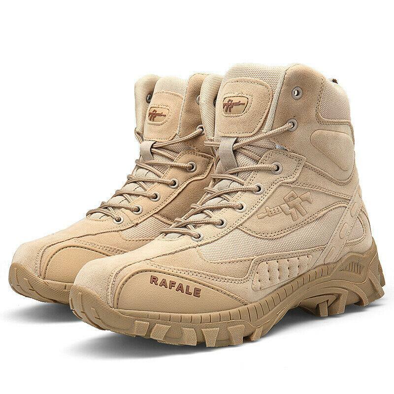 (BLACK FRIDAY SPECIAL-70%OFF)Men's Winter Anti-Puncture Wide Toe Combat Boots Waterproof Non-Slip Orthopedic Support Work Boots