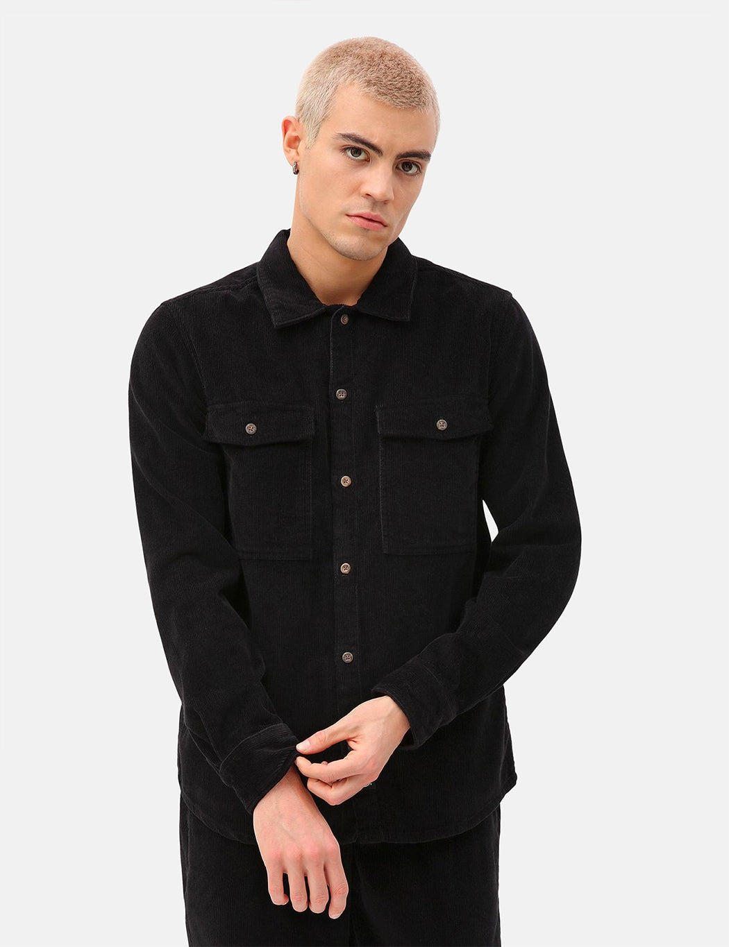 Fort Polk Corduroy Shirt - Black