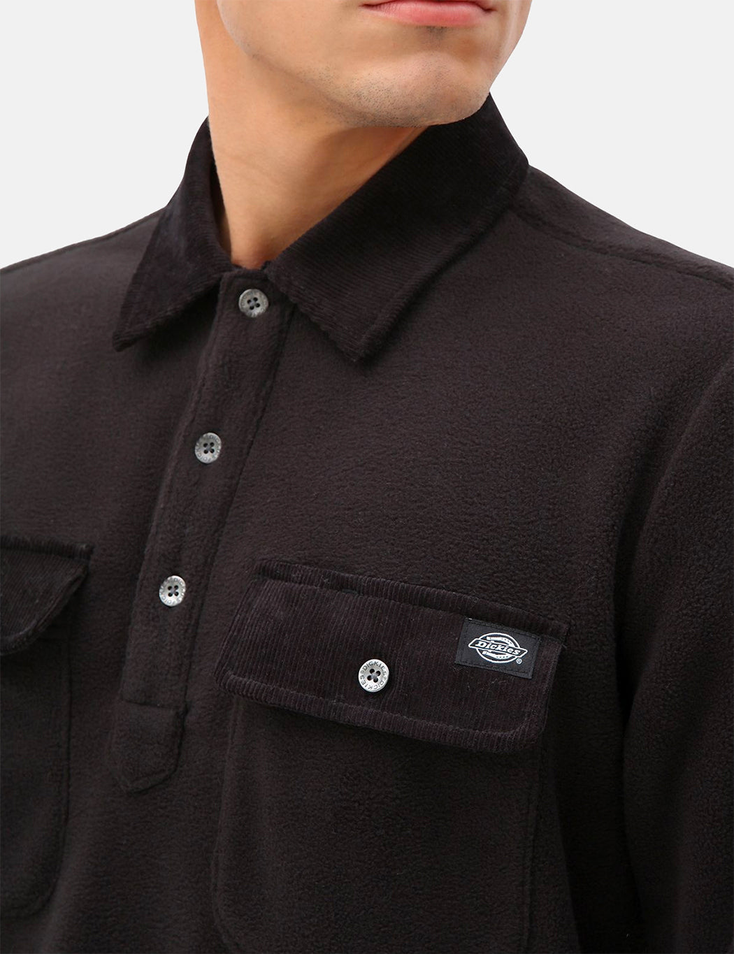 Morganza Fleece Polo - Black