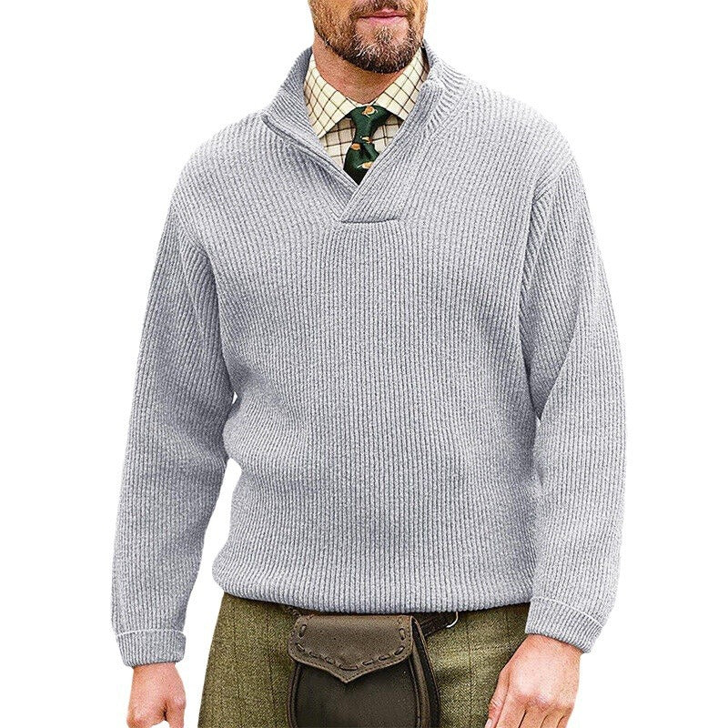 Men's Cashmere Casual Solid Color Sweater