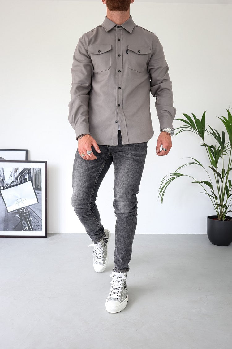 Men's Button Down Shirt Jacket (Buy 2 Free Shipping)