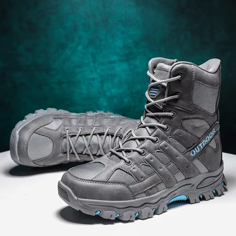 (imited Time Discount 49% off) Men's Lightweight Breathable Durable Anti-slip Hiking Boots Combat Army Boots Work Boots