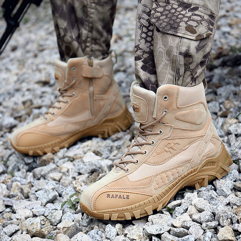 (BLACK FRIDAY SPECIAL-70%OFF)Men's Winter Anti-Puncture Wide Toe Combat Boots Waterproof Non-Slip Orthopedic Support Work Boots