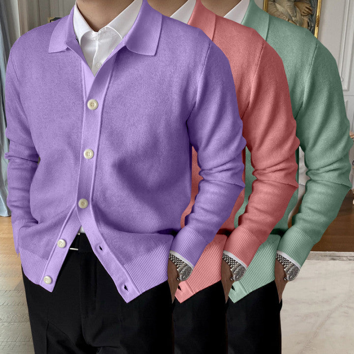 Hot Sale 50% OFFMen's Lapel Knitted Cardigan
