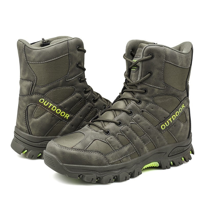 Men's Lightweight Breathable Durable Anti-slip Hiking Boots Combat Army Boots Work Boots