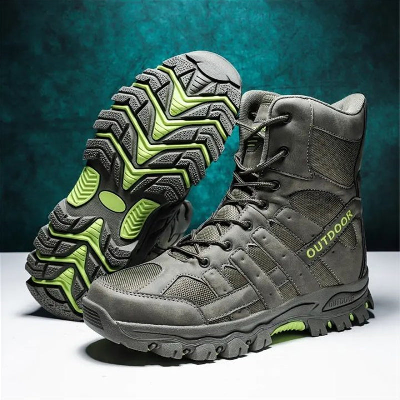 (imited Time Discount 49% off) Men's Lightweight Breathable Durable Anti-slip Hiking Boots Combat Army Boots Work Boots