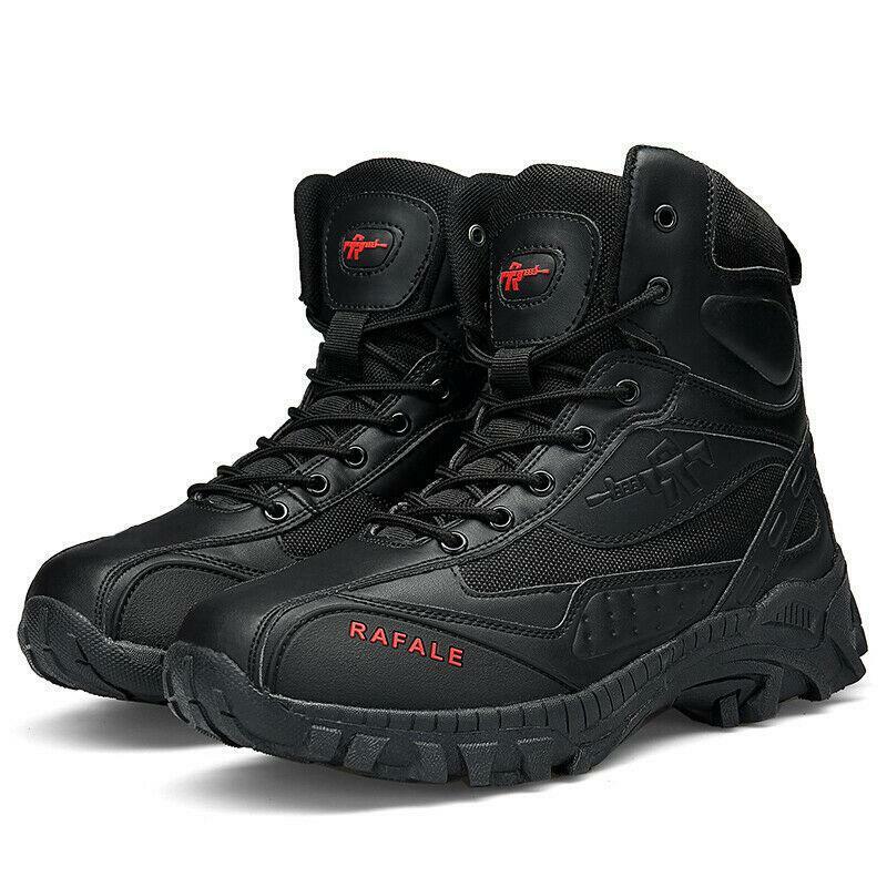 (BLACK FRIDAY SPECIAL-70%OFF)Men's Winter Anti-Puncture Wide Toe Combat Boots Waterproof Non-Slip Orthopedic Support Work Boots