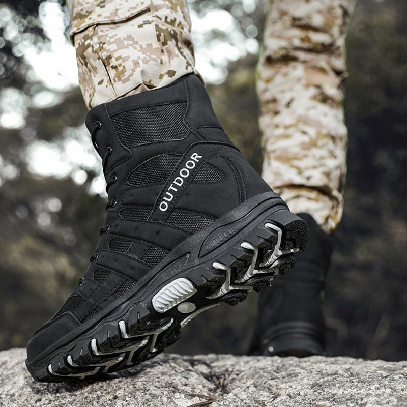 (imited Time Discount 49% off) Men's Lightweight Breathable Durable Anti-slip Hiking Boots Combat Army Boots Work Boots