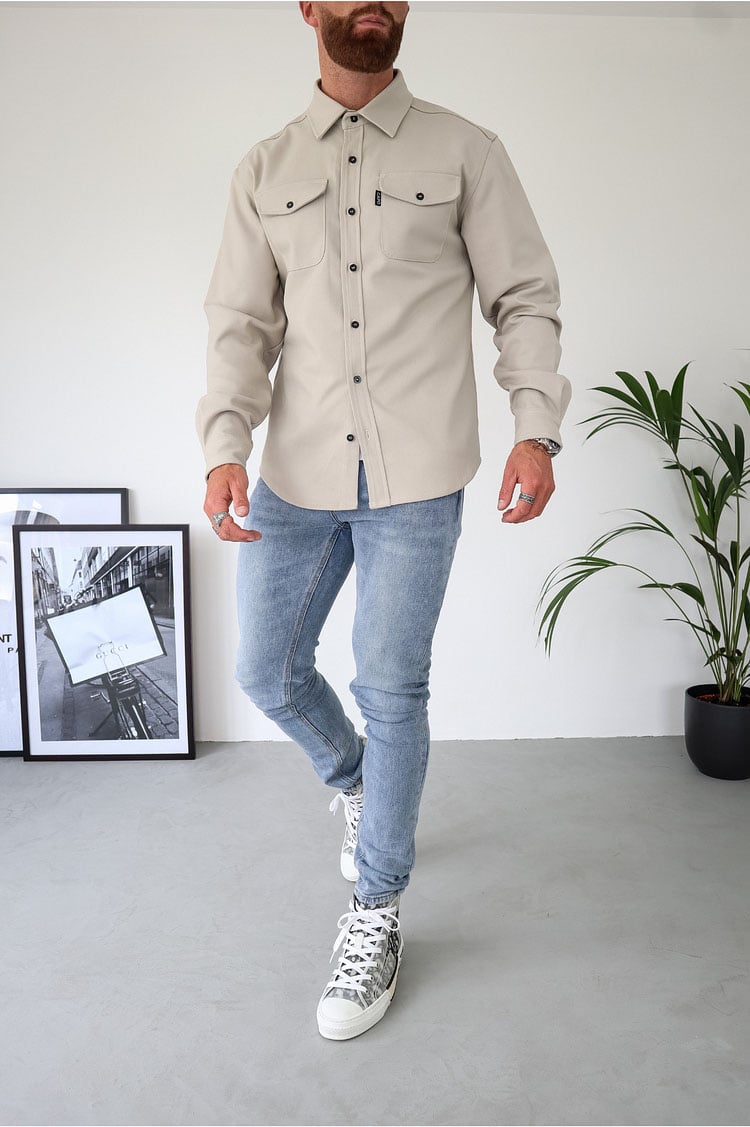 Men's Button Down Shirt Jacket (Buy 2 Free Shipping)