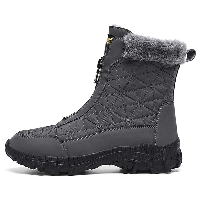 (Limited Time 70% Discount Event) Men's 2024 Winter New Wide Toe Ankle Support Orthopedic Arch Support Snow Boots Warm Waterproof Non-slip Anti-puncture Hiking Boots