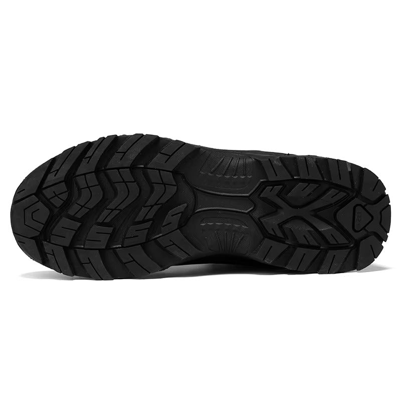 (Limited Time Discount 49% off)Men's Waterproof Ankle Support Tactical Boots Military Anti-Puncture Wide Toe Box Hiking Boots