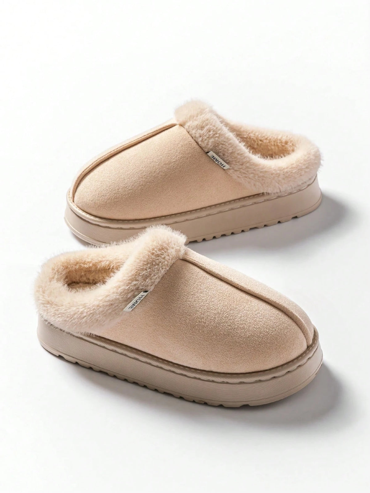 Fashionable & Cozy Men's Coffee Fuzzy Slippers