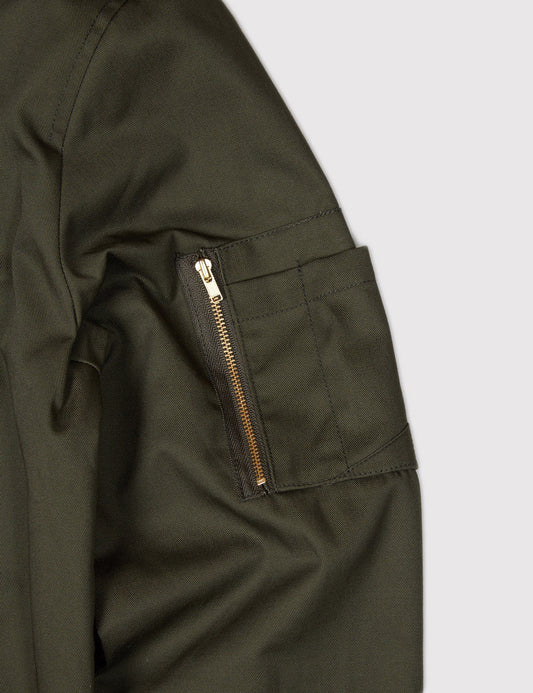 Hughson Bomber Jacket - Dark Olive