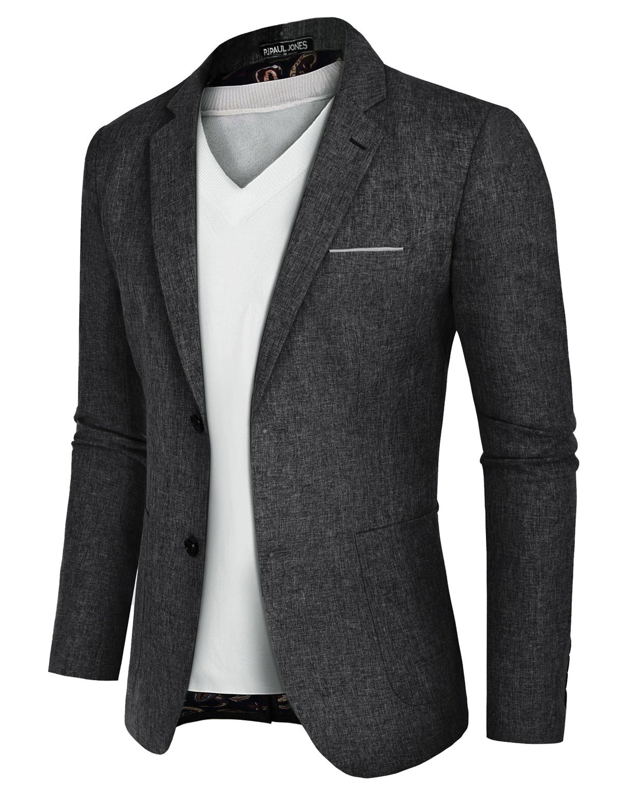 Men's Casual Sport Coat Blazer Two Buttons Lightweight Business Jackets