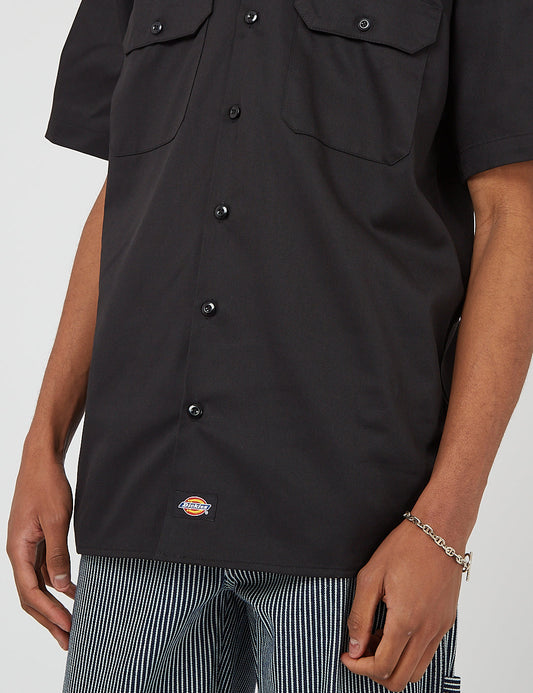 Short Sleeve Work Shirt - Black