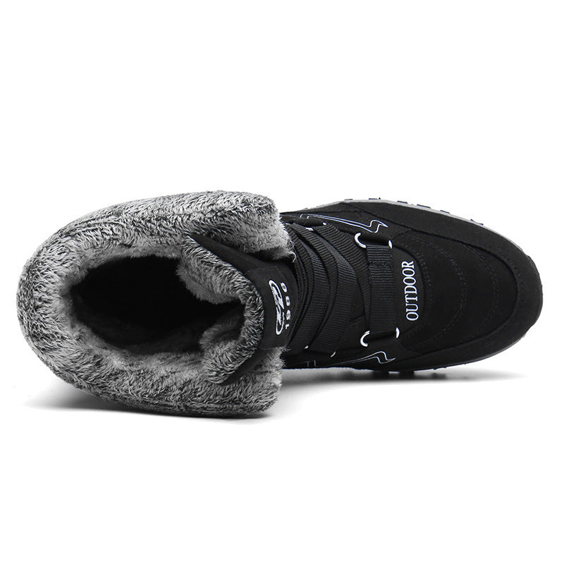 (Limited Time 49% Discount Event) Men's Orthopedic Arch Support Wide Toe Snow Boots Non-slip Waterproof Cold Warm Hiking Boots