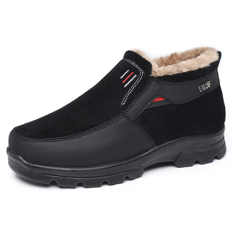 (Limited Time Discount 49% off) Men's Comfortable Lightweight Arch Support Winter Wool Shoes Waterproof Non-slip Warm Snow Shoes